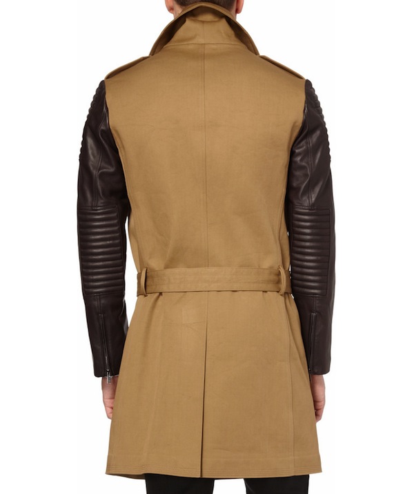 Leather Sleeve Trench